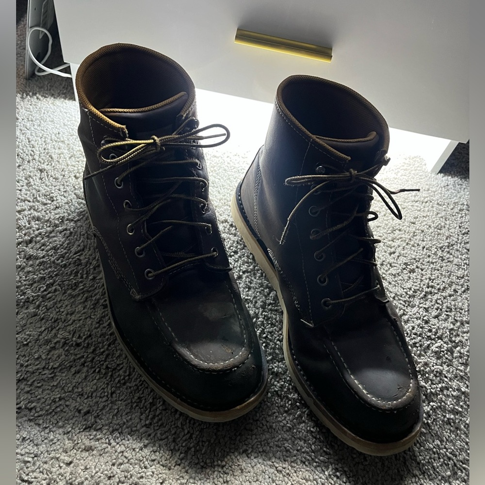 Carhartt steel toe Black Leather Boots
